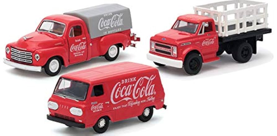 Amazon.com: Coca-Cola Release 1, Set of 3 Cars Limited