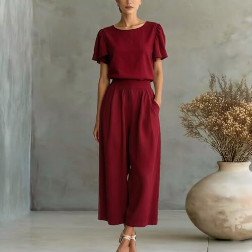 Conjunto de verano de dos piezas para mujer, ideal para días calurosos y paseos casuales 2
