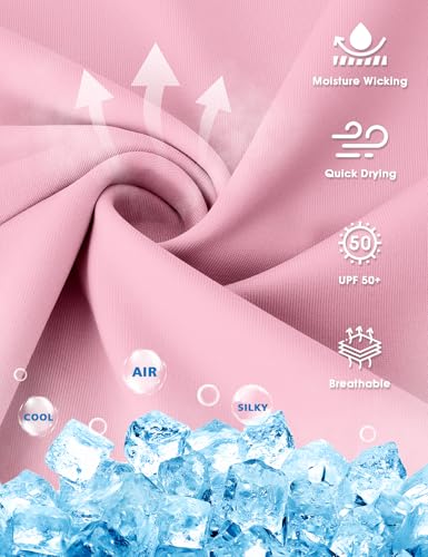 Boys Rash Guard Swim Shirt Long Sleeve Athletic Shirts UPF 50+ Sun Shirt Quick Dry Fit Neon Tees for Kids Girls Youth 2-16Y4