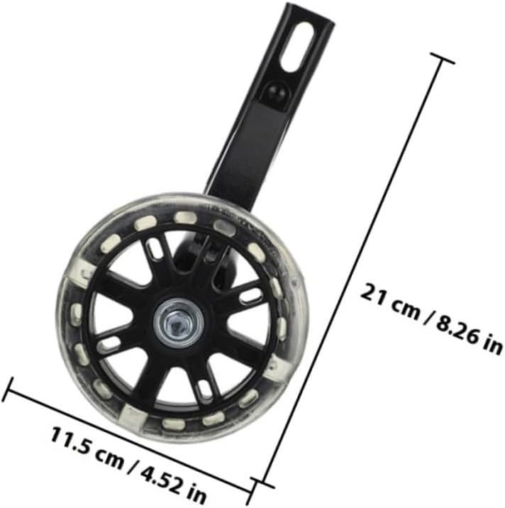 Glowing Bike Training Wheels 2 Pairs 16-inch Durable Bicycle Stabilizers Balance Support for Cycling