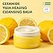 IRECIPE Ceramide Yuja Makeup Cleansing Balm with Travel Size | Deep Cleansing All-in-One Korean Face Cleanser, Makeup Remover, Zero Irritation, Blackheads Remover, Clean Beauty, Vegan (120g / 4.23oz)