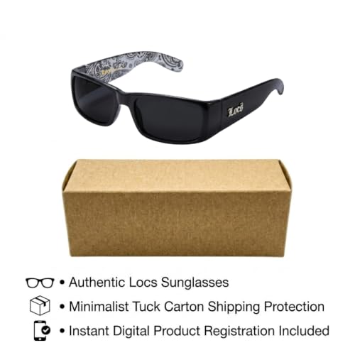Image of Locs Mens Hardcore Gangster Sunglasses Bandana Print