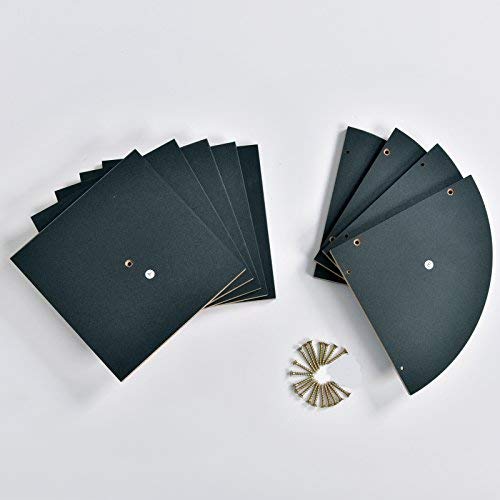 Welland Zig Zag 4 Tiers Black Finished Floating Shelf,Wall Mounted Corner Wall Shelf For Bed Room,Living Room,Kitchen And So On #TOP4