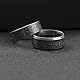 VELESAY Edelstahl Viking Herren Ring - Wikinger Nordische Mythologie Rune Punk Biker Gothic Hip Pop Schmuck