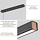 Mikeru 100CM Pendelleuchte Esstisch, Modernes Lineares Esszimmer Pendelleuchten LED mit 10%-100% Dimmbare Esszimmerleuchten Decke 3000K/4500K/6500K 3 Farben für Esszimmer, Wohnzimmer