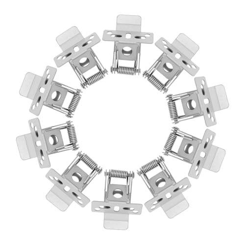 TOBBOMEY 20個 ダウンライト用スプリングクリップ 鉄製 強固な保持力 簡単取付 照明器具固定 照明アクセサリー 埋込型パネルライト対応