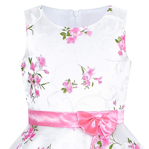 3 Layers Girls Dress Sunflower Wave Pageant Bridesmaid Size 7-8 #TOP5