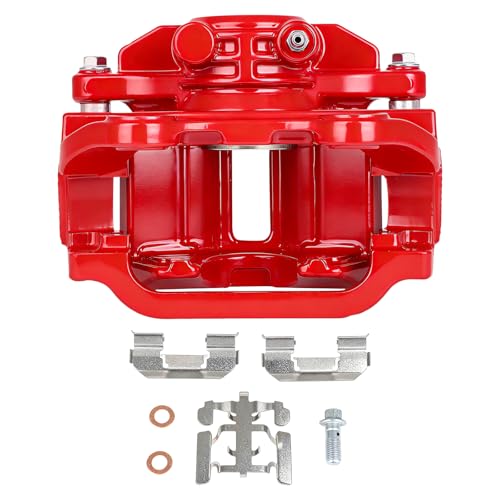 Image of SCITOO Rear Right Brake Caliper With Bracket 18-B4727 Red Compatible For Cadillac 2000-2002 For Chevrolet 1999-2005 For GMC 1999-2005