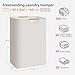 STORAGE MANIAC 2-Pack Large Laundry Hamper, 80L (21.1 Gal) Collapsible Laundry Basket with Bamboo Handles, Freestanding Waterproof Clothes Hamper for Laundry Room, Bedroom, Dorm, Towels, Toys, Beige