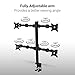 FLEXIMOUNTS Full Motion Quad Arm Desk Mount Stand Fits 10