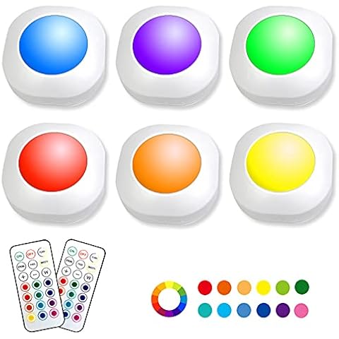 Eterbiz Luz LED Armario Pilas con Mando a Distancia Cover