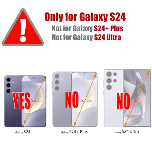 Samsung Galaxy S24 5G Case,Samsung Galaxy S24 5G Wallet Case with [RFID Blocking] Card Holder Kickstand Magnetic,Leather Flip Case Wallet for Samsung Galaxy S24 5G 6.2 Inch (Coffee)