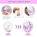 Purple and Pink Birthday Decorations, Happy Birthday Banner and Purple Pink Balloons, Butterfly Stickers and Circle Dot Paper Garland, Bunting Banner, for Women Girls Party Decoration - Image 5