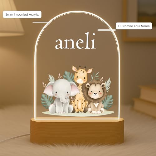 Image of Acrylic Customized Name LED Lamp Personalized Night Light with Name Custom Gift for Anniversary Home Decor for Men Birthday Gift Kids Friend Return Gift Kids Birthday (Design 7)