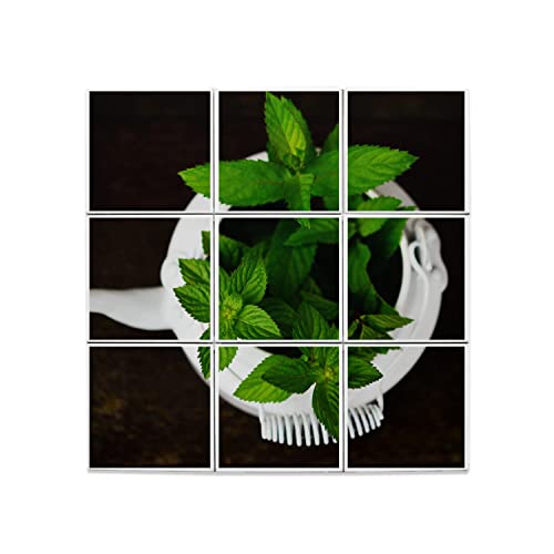 Carreaux céramique menthe verte pour égayer une cuisine sombre