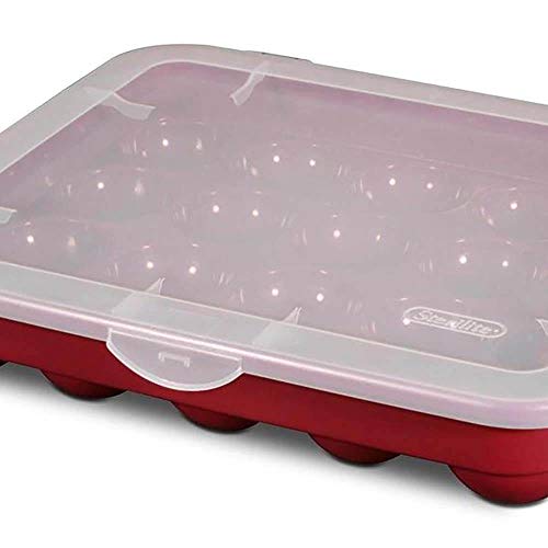 Sterilite 20 Compartment Christmas Holiday Ornament Box Storage Case With Lid (3 Pack) #TOP2