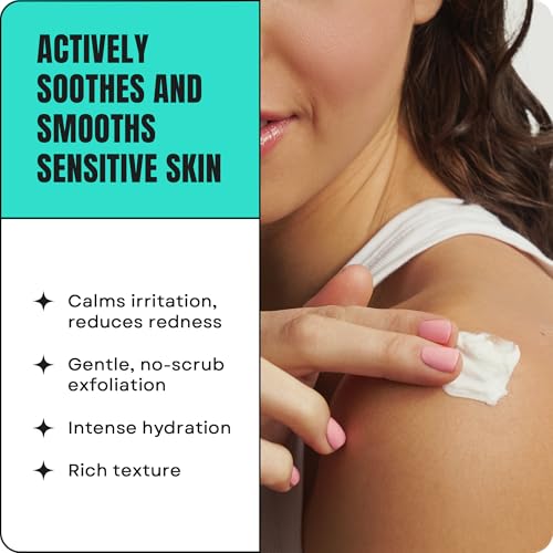 Image of AmLactin Calm & Renew Body Butter, Sensitive Dry Skin, 11 oz | Rich body butter with lactic acid and ginger root exfoliates and moisturizes sensitive dry skin for softer, smoother skin.