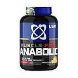 USN Muscle Fuel Anabolic All-In-One Muscle Mass Gainer, Banana Flavour - 2kg, 54g Protein Powder, 5g Creatine Powder & 5g BCAA Powder For Maximum Muscle Growth, Post Workout Recovery Drink Mix