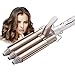 Produktbild MENQANG 3 Fässer Lockenstab,Haar Lockenstab 1 Zoll 3 Barrel Lockenstab Keramik Zwei-Gang-Temperaturregelung Haarwinken Styling Tools.