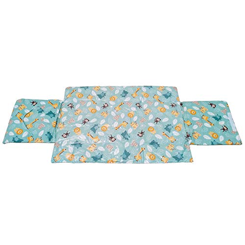 Trocador Portátil Safári Verde 2 Bolsos