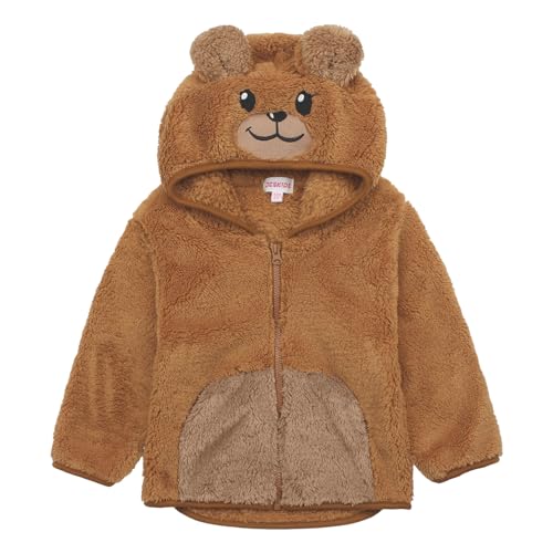 Image of Toddler Girls Boys Fleece Hoody Jacket Zip Up Teddy Coat Warm Winter Outwear