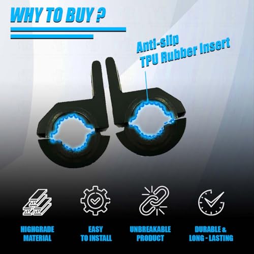 Image of 30MM Universal Fog Light Clamp for All Bikes | Durable Handlebar Mounting Solution ( Pack of 2)