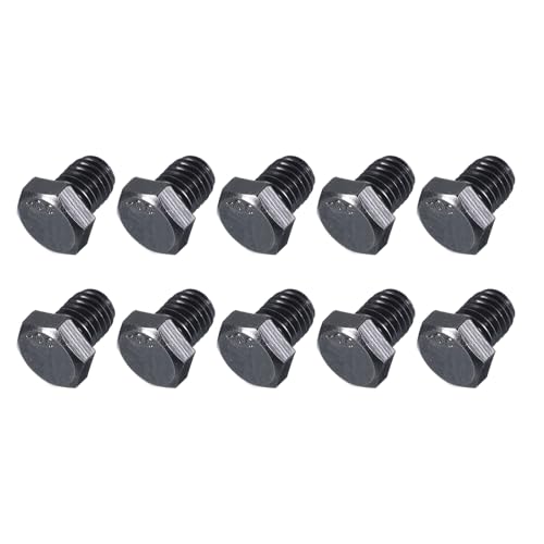 Image of METALLIXITY Hex Head Bolts (3 /8-16 x 1 /2 inch) 20Pcs, 304 Stainless Steel 18-8, Fully Threaded, External Hex Drive, Hex Head Screw Bolt, Black Oxide