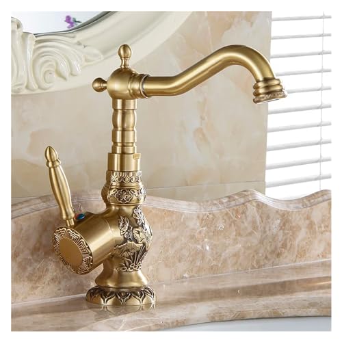 Robinet lavabo laiton anti-corrosion mitigeur rotatif durable