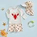 WASAIGOOD Infant Baby Swimsuit Boy Dinosaur Bathing Suit Toddler Swim Trunks and Rash Guard for Boys Swim Set Summer Sun Hat (Khaki, 3-4 Years)