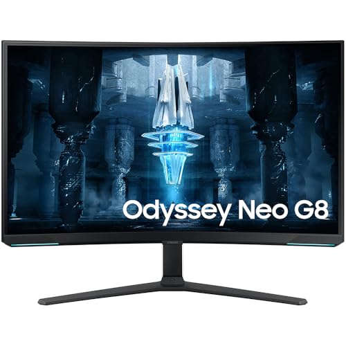 Image of Samsung (Refurbished LS32BG852NNXGO 32 inch Odyssey Neo G8 4K UHD 240Hz Curved Gaming Monitor Bundle with 2 YR CPS Enhanced Protection Pack (Renewed)