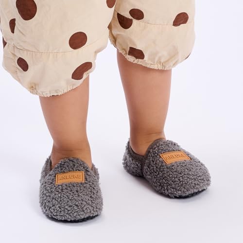 Image of ANLUKE Kids Toddler Slippers Boys Girls Indoor House Shoes Non-Slip Slippers Socks Outdoor Warm Walking Shoes