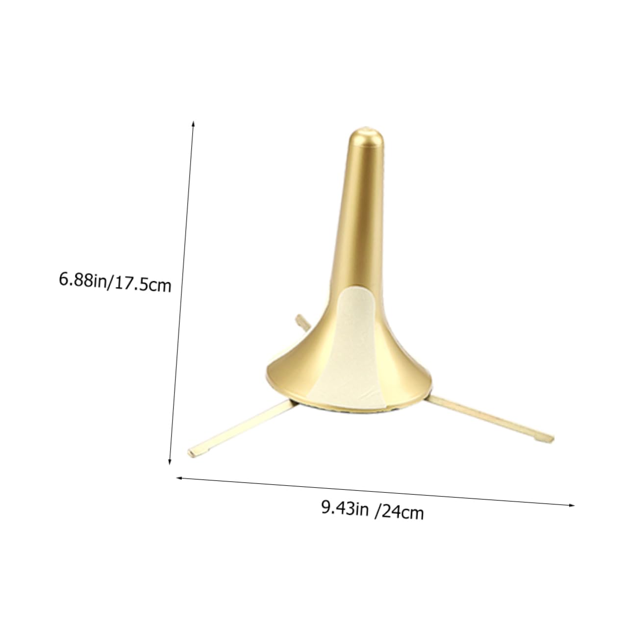HEMOTON Portable Trumpet Stand Holder Metal Trumpet Stand 3 Legs Sturdy for Wind Instruments