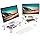 FITUEYES 2 Pack Monitor Stand –Adjustable Glass Computer Monitor Riser, Clear Desktop Stand for L...