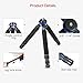 Koolehaoda Camera Mini Tripod, Lightweight Aluminum Alloy Desktop Tabletop Tripod Stand with 1/4 and 3/8 Screw Mount for DSLR Cameras,Video Recorder,Cell Phone - (MT-03)