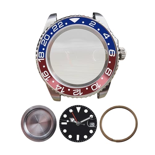 ROUREOX 40mm Kit Cassa Orologio GMT Movimento Mingzhu 3804 Ghiera