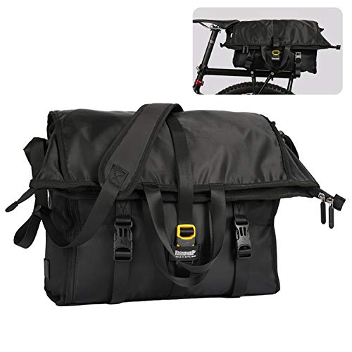 WILDKEN Bolsa Bicicleta Bolsa Alforja Bici de Montaña 25L Multifunción Pannier Bag 2 en 1 Bolsa Asiento Trasero Bolsa Bandolera Mensajero Grande para Deporte Ciclismo Gimnasio