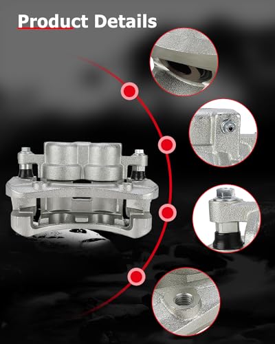 Image of cciyu 18B4939 18B4938 Front Left & Right Brake Calipers With Bracket For Chevy For Colorado,For GMC For Canyon,For Isuzu For i-280 /For i-290 /For i-350 /For i-370