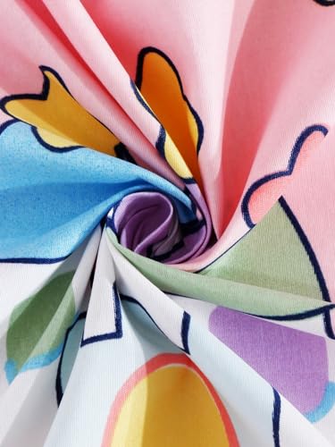 Image of Home Sizzler Microfibre Kid's Unicorn Double Bedsheet with 2 Pillow Covers (144TC, Baby Pink, 1 Bedsheet + 2 Pillow Covers)
