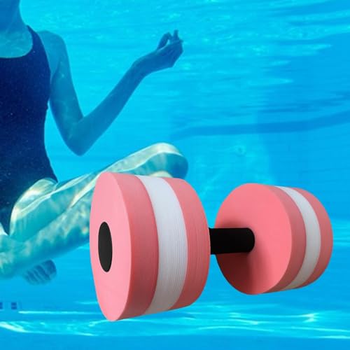 Barra de mancuernas acuáticas para ejercicio en piscina rosa miniatura 7