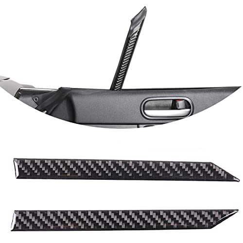 Soft Carbon Fiber 3D Sticker Car Door Window A-Pillar Trim Sticker,for Mazda MX-5 NC RF Miata 2009 2010 2011 2012 2013 2014 (Black Carbon Fiber)