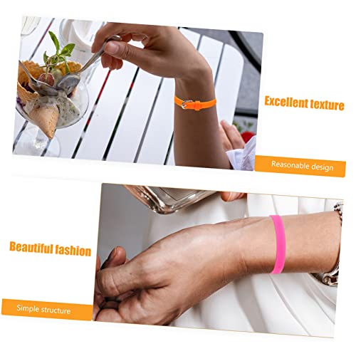 HOMSFOU 30pcs Silicone Wristband Watch Band Replacement Comfort Fit Plaything Material2