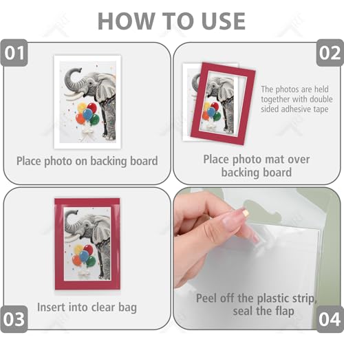 Golden State Art, Pack of 100, 5x7 kit Picture Mat for 4x6 Photo by Golden State Art - Used condition - Image 4