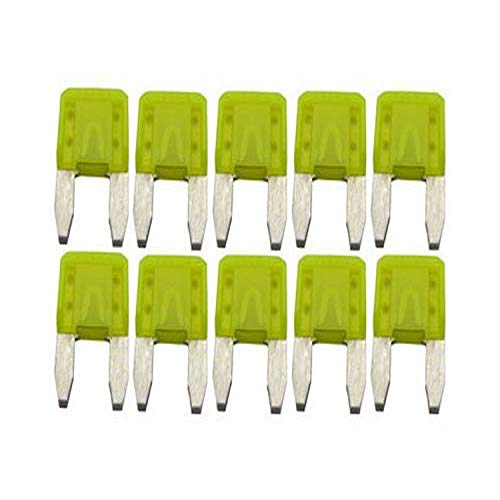 Hayward GLX-F20A-10PK 20-Amp Yellow Fuse Replacement Kit for Select Hayward Salt Chlorine Generators, Set of 10