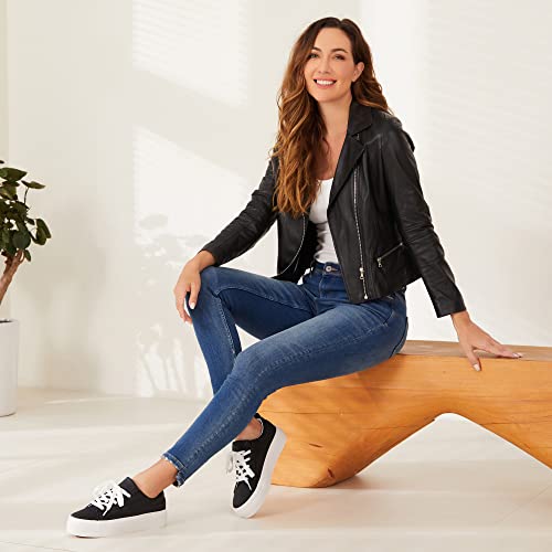 Image of JABASIC Women Lace Up Platform Sneakers Comfortable Casual Fashion Sneaker Walking Shoes