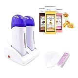 SuperMega Wax B121 Blanco - Calentador Cera Tibia 2 Cartucho + 3 Cera