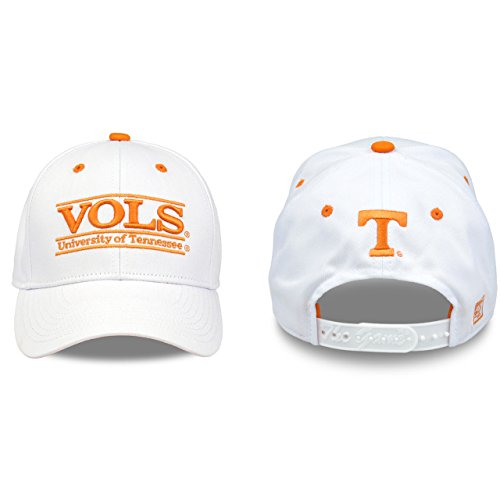 The Game NCAA Tennessee Volunteers Unisex NCAA bar Design Hat White Adjustable One Size
