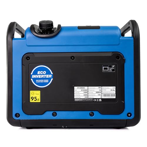 Hyundai 3200W / 3.2kW Petrol Inverter Generator, Pure Sine Wave Output, Lightweight, Quiet with Electric Start, 3 Year Warranty 5 Hyundai 3200W / 3.2kW Petrol Inverter Generator, Pure Sine Wave Output, Lightweight, Quiet with Electric Start, 3 Year Warranty - Image 5