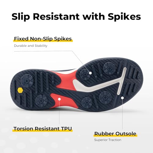 FitVille Extra Wide Waterproof Golf Shoes