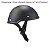 Bikeraccess Low Profile Novelty Harley Chopper Motorcycle Half Helmet Skull Cap Flat Matte Black (Large 23