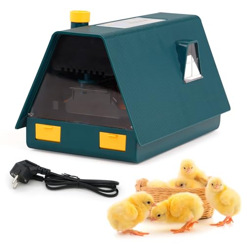 Svauoumu Incubadora Huevos Gallina Automatica, Incubadora Con Volteo AutomáTico de Huevos y Control de Temperatura y Humedad, Incubadora AvíCola con Pantalla LED Para Pollos, Patos, Gansos (10 Huevos)